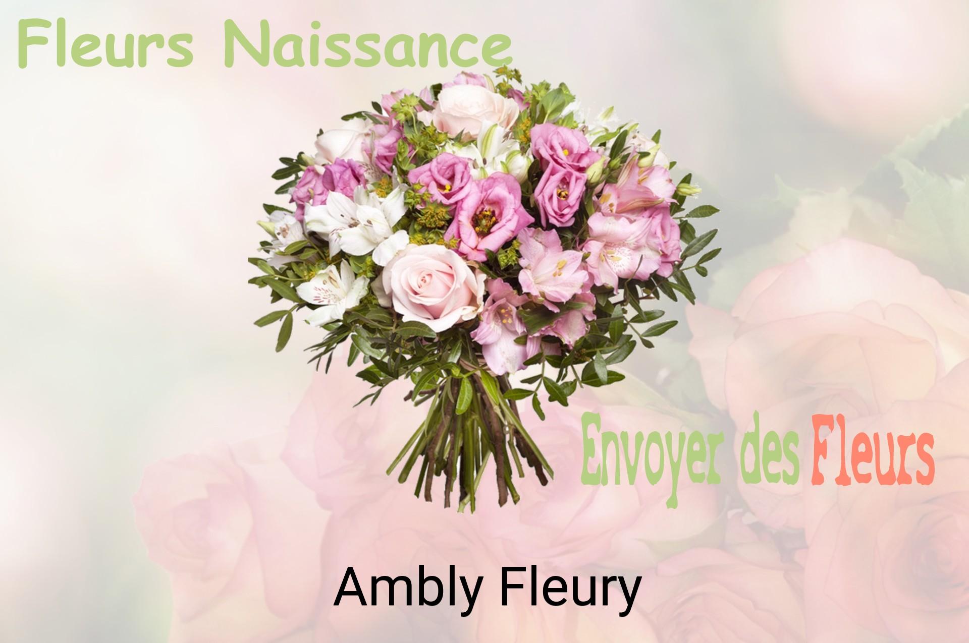 Bouquet de fleurs de naissance livré à Ambly-Fleury
